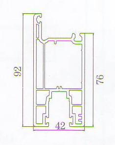 Mặt Cắt Cánh Cửa Đi Trượt