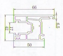 Mặt cắt cánh cửa sổ trượt Sparlee