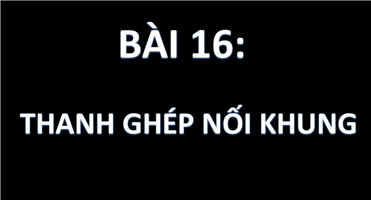 Thanh ghép nối khung