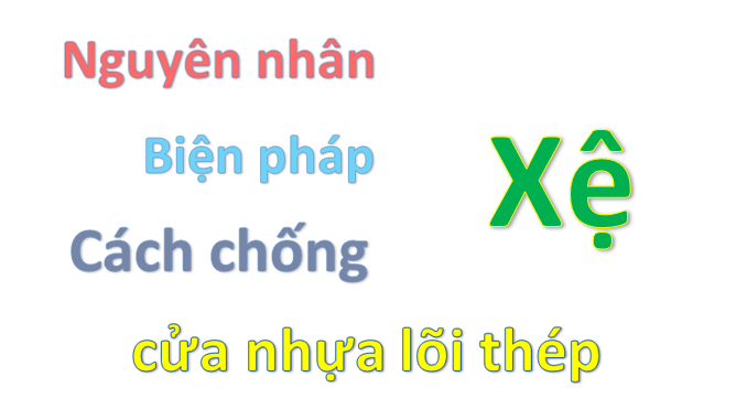 Cửa Nhựa Lõi Thép Bị Xệ Cánh