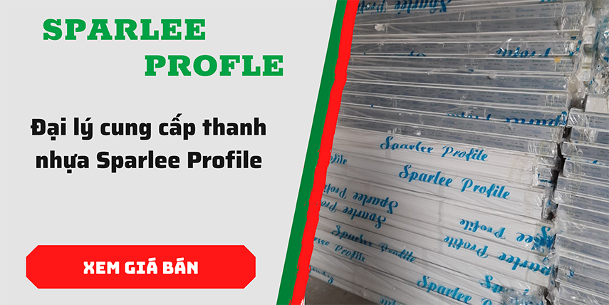 Cung Cấp Thanh Nhựa Sparlee Profile Màu Trắng Và Màu Xám