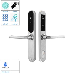 Khóa cửa Ticklock I600S màu bạc