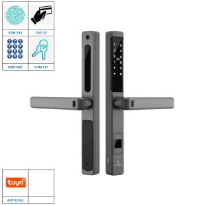 Khóa cửa Ticklock I939 màu xám bạc