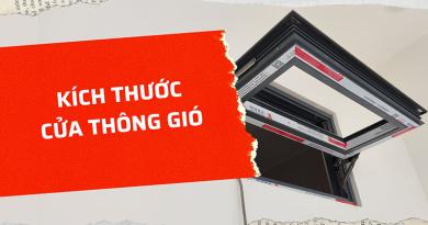 Kích thước cửa thông gió nhà vệ sinh