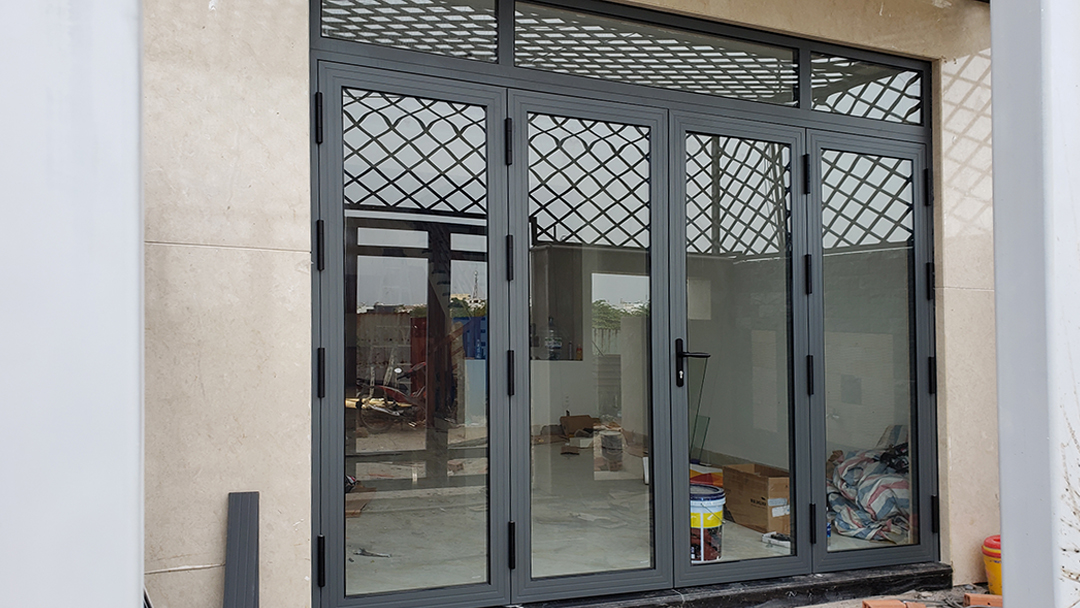 Cửa nhôm Xingfa nhập khẩu màu xám