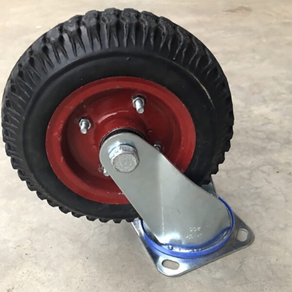 Bánh xe đẩy cao su đặc BXD089 xoay không khóa - Hình ảnh 3
