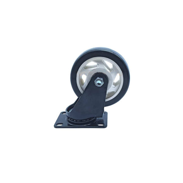Bánh xe đẩy nhựa PVC đen BXD088 xoay không khóa