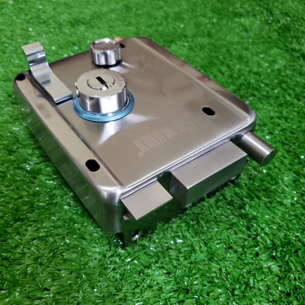 Khóa cửa cổng Pasini V699-1 đầu bằng Inox 304 - Hình ảnh 4