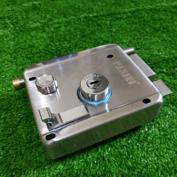 Khóa cửa cổng Pasini V699-1 đầu bằng Inox 304 - Hình ảnh 5