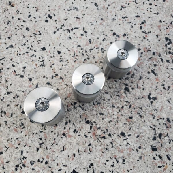 Ốc bắt kính TLC001-030 Inox 304 đặc Ø38 dài 3cm bóng mờ - Hình ảnh 4