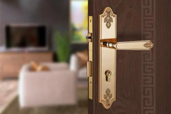 Khóa cửa bằng đồng VICKINI 38405.101 RG dài 298 - Ảnh 3