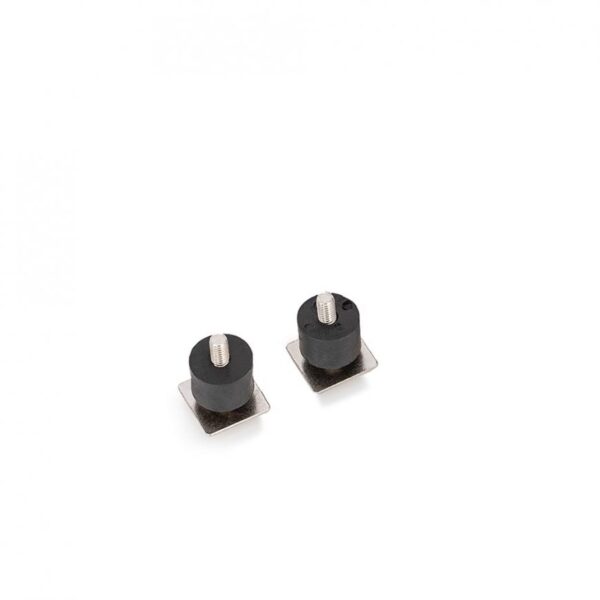 Bánh xe treo 80kg 4 bánh nhựa, đế inox 201, ray vuông - Hình ảnh 3