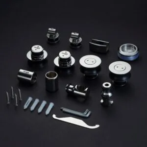 Bánh xe cửa lùa kính ray Ø25 VICKINI 67029.001 PSS