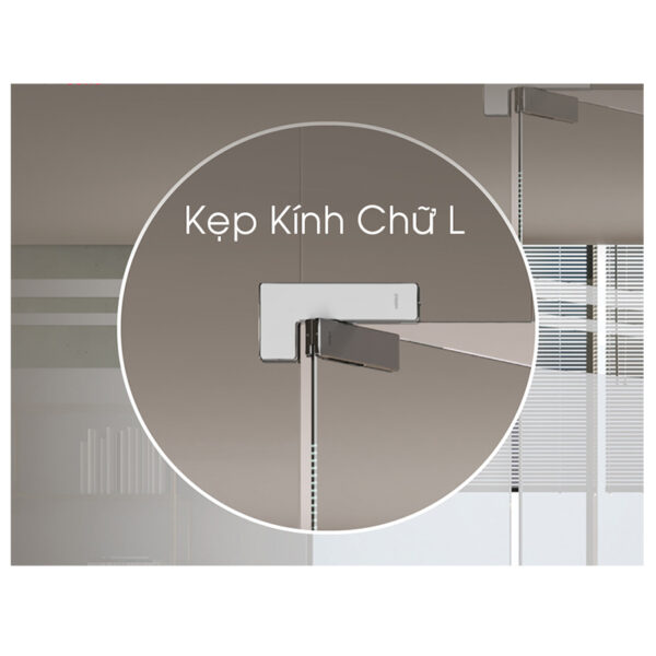 Kẹp L Hafele 981.50.040 inox mờ - Hình ảnh 2