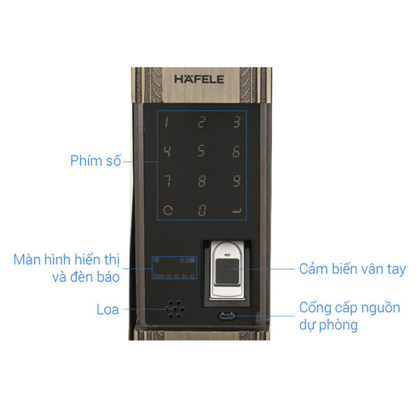 Khóa cửa Hafele EL10K 912.05.314 - Hình ảnh 5
