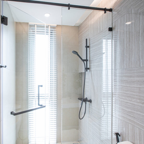 Tay nắm cửa Hafele 903.12.321 tim 200x450 đen mờ - Hình ảnh 2