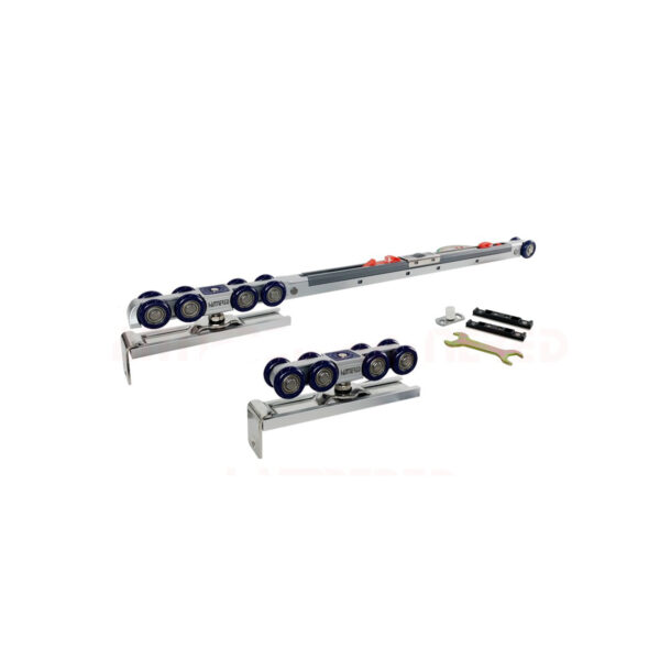 Bánh xe cửa lùa giảm chấn 2 chiều HMR828-2 8 bánh - Hình ảnh 3