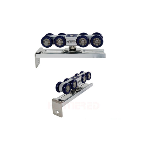 Bánh xe cửa lùa giảm chấn 2 chiều HMR828-2 8 bánh - Hình ảnh 5