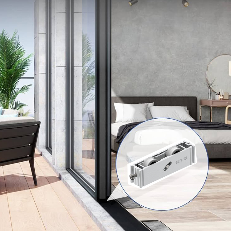 Bánh xe cửa lùa nhôm