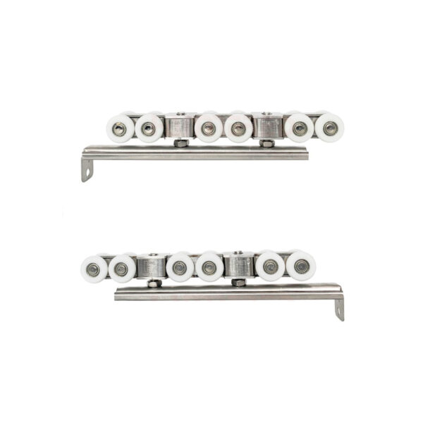 Bánh xe lùa treo 12 bánh HMR1012SS 100kg đế Inox - Hình ảnh 5