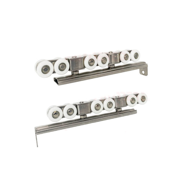 Bánh xe lùa treo 12 bánh HMR1012SS 100kg đế Inox - Hình ảnh 4