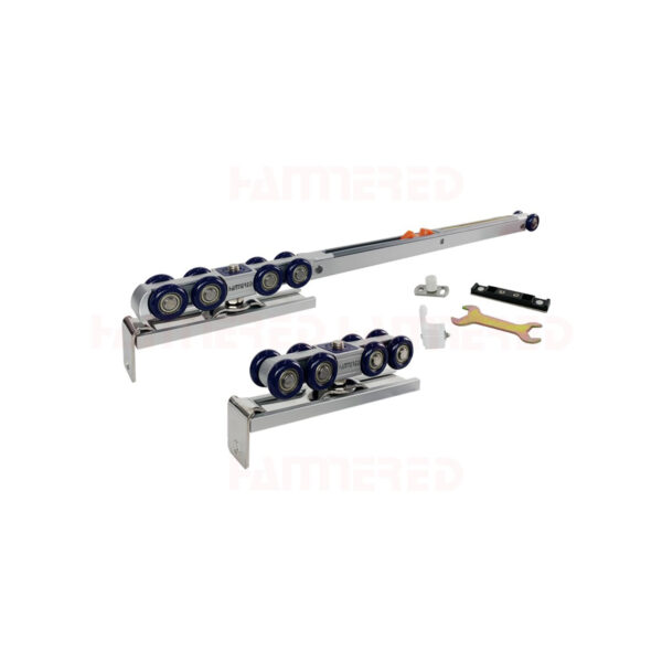 Bánh xe trượt treo 8 bánh giảm chấn 1 chiều HMR828-1 - Hình ảnh 3