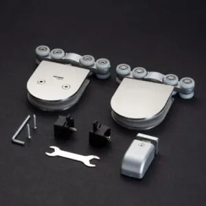 Bộ bánh xe cửa lùa kính ray nhôm VICKINI 62226.001 SSS