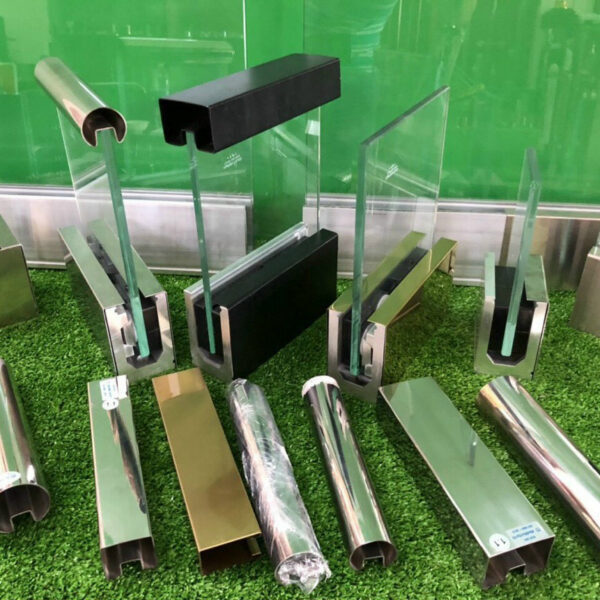 Bộ chân đế kẹp kính lan can không trụ 10cm - Hình ảnh 9