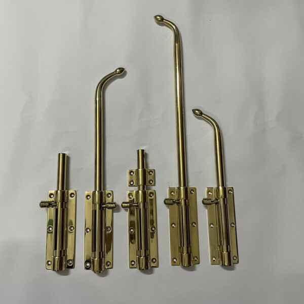 Chốt cửa cổng bằng đồng thau Ø16 dài 400mm - Hình ảnh 2