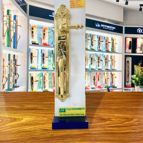 Khóa cửa gỗ đại sảnh FF Italia FF53930 PVD GOLD dài 530 - Hình ảnh 3