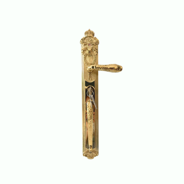 Khóa cửa gỗ đại sảnh FF Italia FF602605 PVD GOLD dài 600
