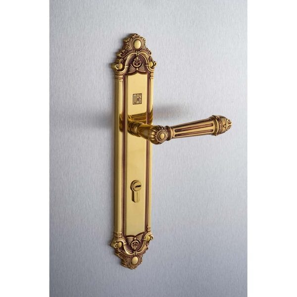 Khóa cửa gỗ đại đồng thau HC8526D dài 350 - Hình ảnh 2