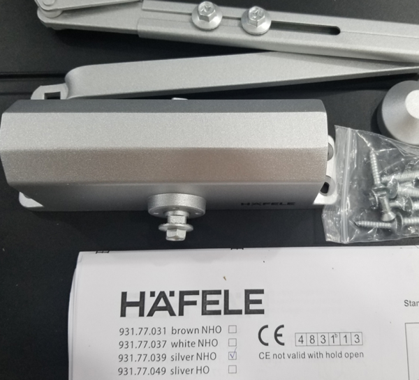 Tay co thủy lực Hafele 931.77.049 60kg EN3 có điểm dừng - Hình ảnh 3