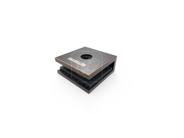 Kẹp kính U 45mm KV01-ABC Huy Hoàng màu đen