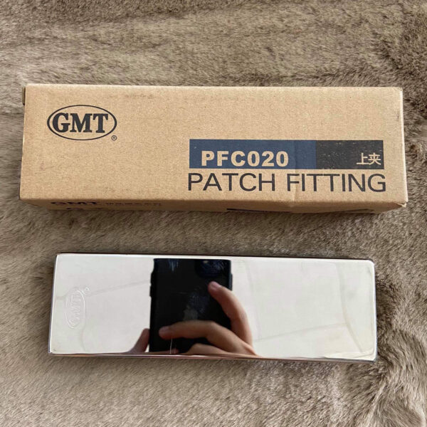 Kẹp kính trên GMT PFC-020 US26 Inox bóng