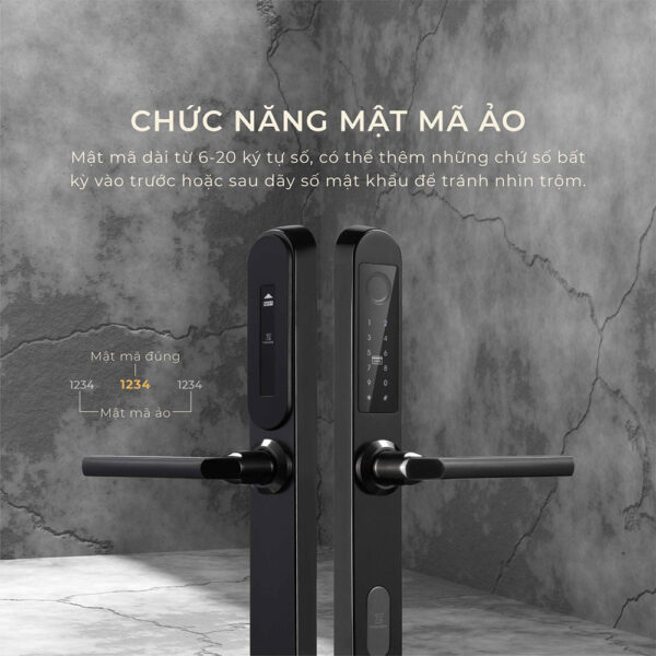 Khóa cửa Ticklock I600S màu đen - Ảnh 7
