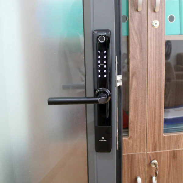 Khóa cửa Ticklock I720 màu trắng bạc - Hình ảnh 8