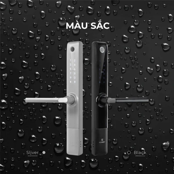 Khóa cửa Ticklock I720 màu đen - Ảnh 8