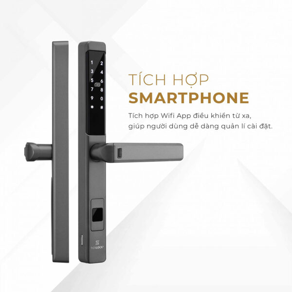 Khóa cửa Ticklock I939 màu đen - Ảnh 3