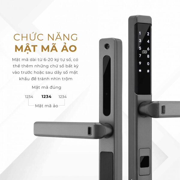 Khóa cửa Ticklock I939 màu đen - Ảnh 5