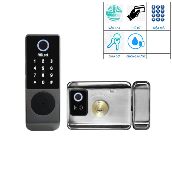 Khóa cửa cổng PHGlock FE36 chống nước 2 chiều