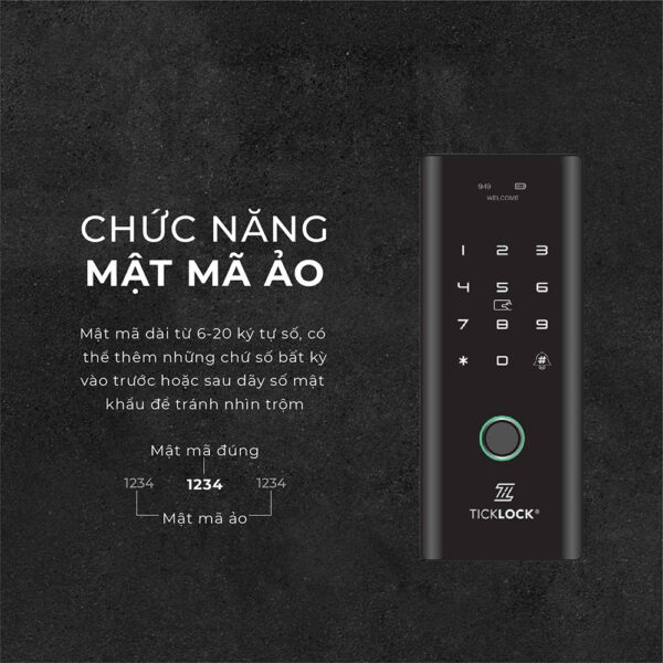 Khóa cửa kính Ticklock GL900 - Hình ảnh 3