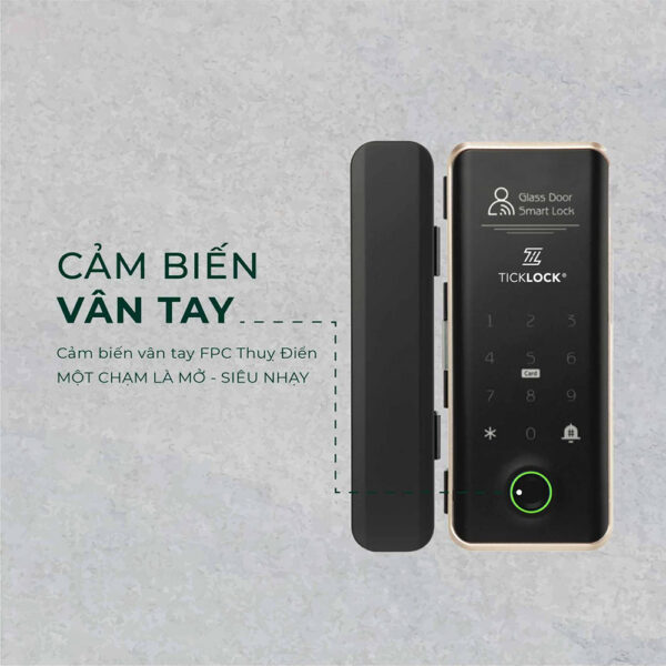 Khóa cửa kính Ticklock SL08 - Hình ảnh 5