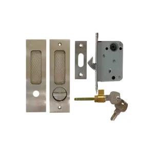 Khóa cửa lùa HMR652BSN màu bạc xước