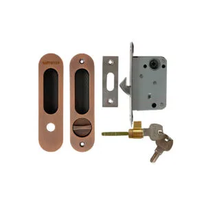 Khóa cửa lùa HMR653AC màu nâu bóng