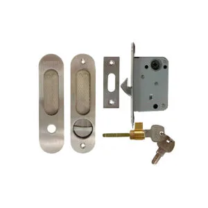 Khóa cửa lùa HMR653BSN màu bạc xước