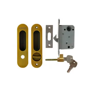 Khóa cửa lùa HMR653GAB màu vàng rêu