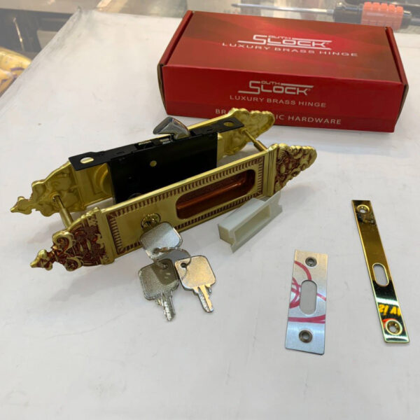 Khóa cửa lùa Slock Thái SL8006 bằng đồng - Hình ảnh 3