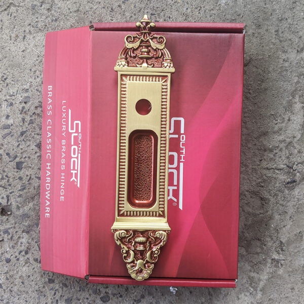 Khóa cửa lùa Slock Thái SL8006 bằng đồng - Hình ảnh 4
