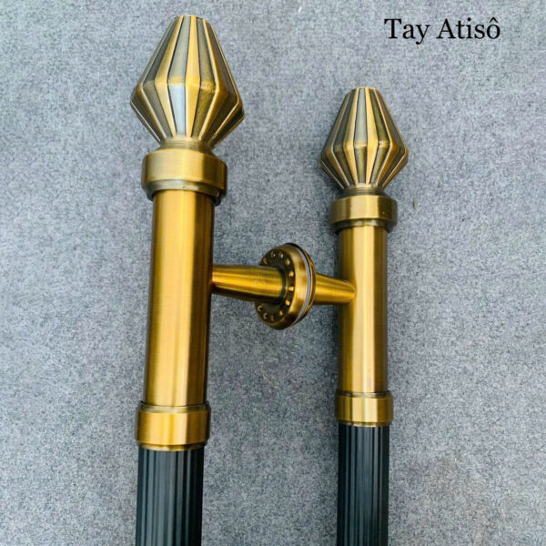 Tay nắm cửa Atiso TN007 Inox 304 đầu - Hình ảnh 2